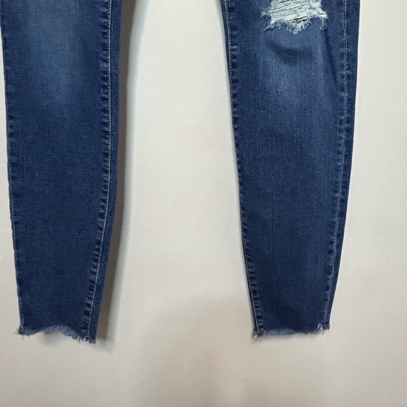 & Denim by H & M distressed blue jeans, size 8. - Picture 3 of 7